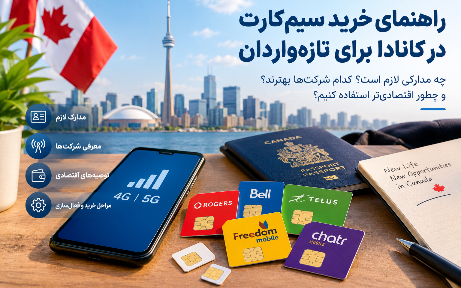 خرید اولین سیمکارت در کانادا